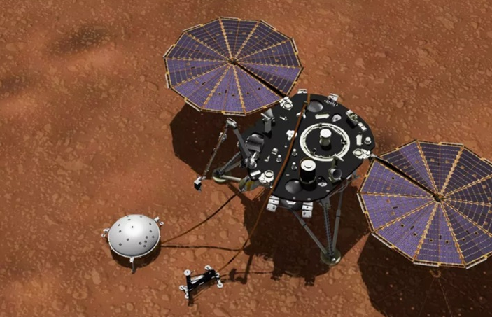 NASA火星探测器数百次探测到火星震动