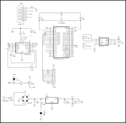 Figure 2. Schematic for the DS1678 demonstration board.