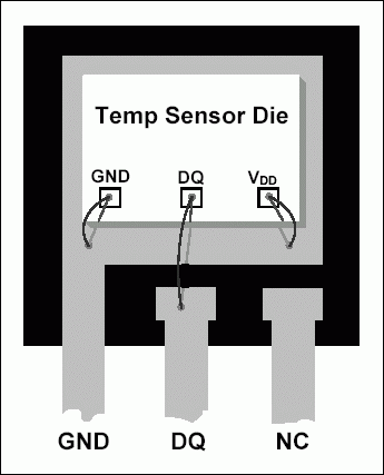Figure 3. Cutaway view of -PAR temperature sensor.