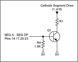 Figure 4. Current boosting the segment drive.