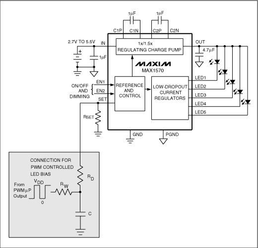 Figure 3. Current-controlled LED driver.