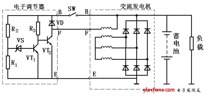 电子调节器基本电路