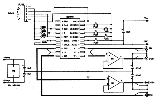Figure 1. Test configuration circuite.