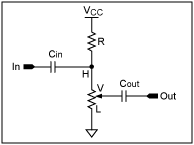 Figure 3. A simple mechanical potentiometer circuit that does not work with a digital potentiometer.