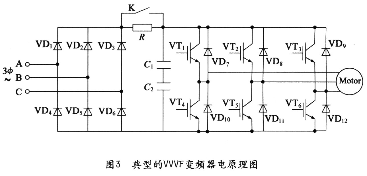 VVVF变频器的电原理图