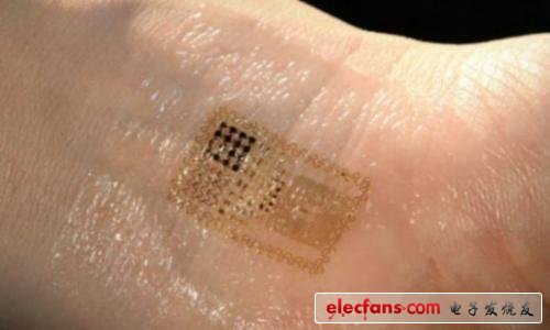 最新研制一种临时性纹身，能够探测到身体疾病，并通过内置天线无线发射到身边的计算机上