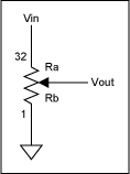 Figure 1. Linear response circuit and spreadsheet.