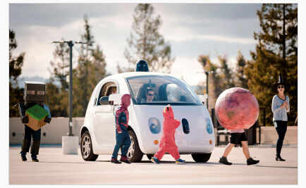 谷歌万圣节秀无人驾驶技术