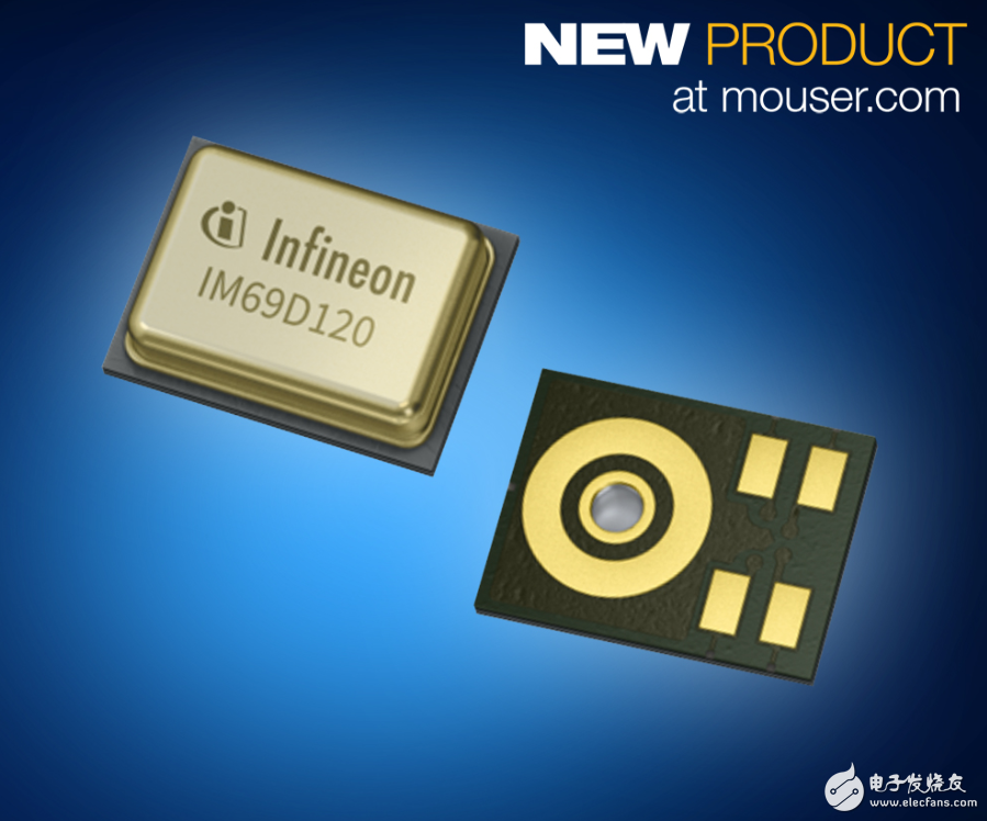 贸泽电子开售Infineon XENSIV MEMS麦克风 噪底只有25 dBA