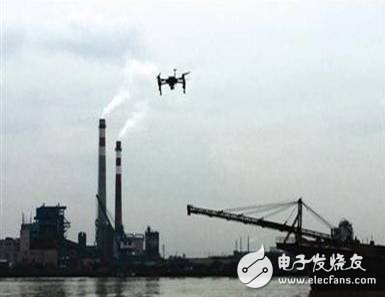 传感器搭乘无人机对大气污染物进行有效监测