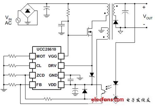 图2 级联与MOSFET连接 的控制器大大降低了启动电阻损耗