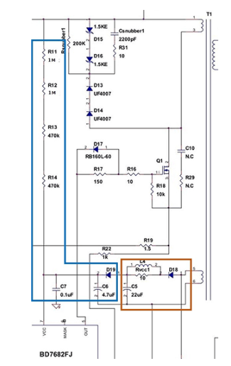 电源IC的VCC引脚相关的元器件常数