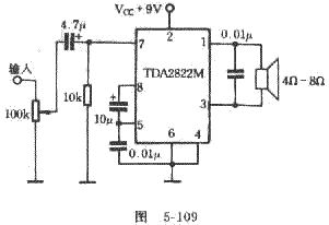 简单易制的TDA2822M功放