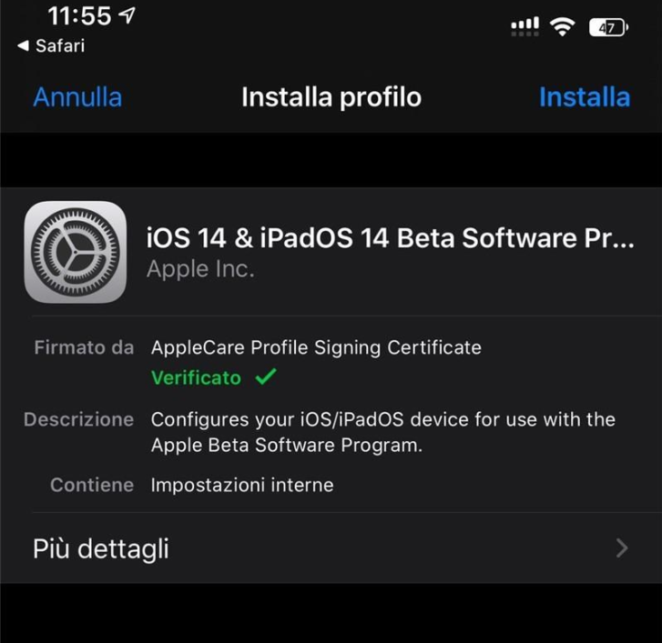 苹果iOS 14开发者预览描述文件短暂泄露，现已无法下载