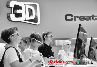 2011德国柏林消费电子展上，3D电视、3D家庭影院、3D游戏是“主打”。