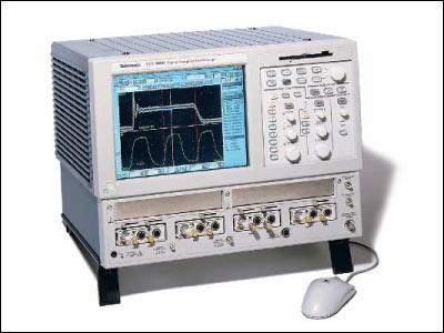 Figure 2. Tektronix TDS8000 series scope with sampling modules.