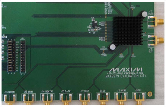 Figure 3. MAX9979EVKIT (partial).