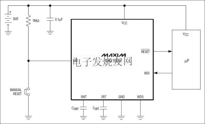MAX16056-MAX16059超低电流125nA 微处理器(μP)监控电路 www.elecfans.com